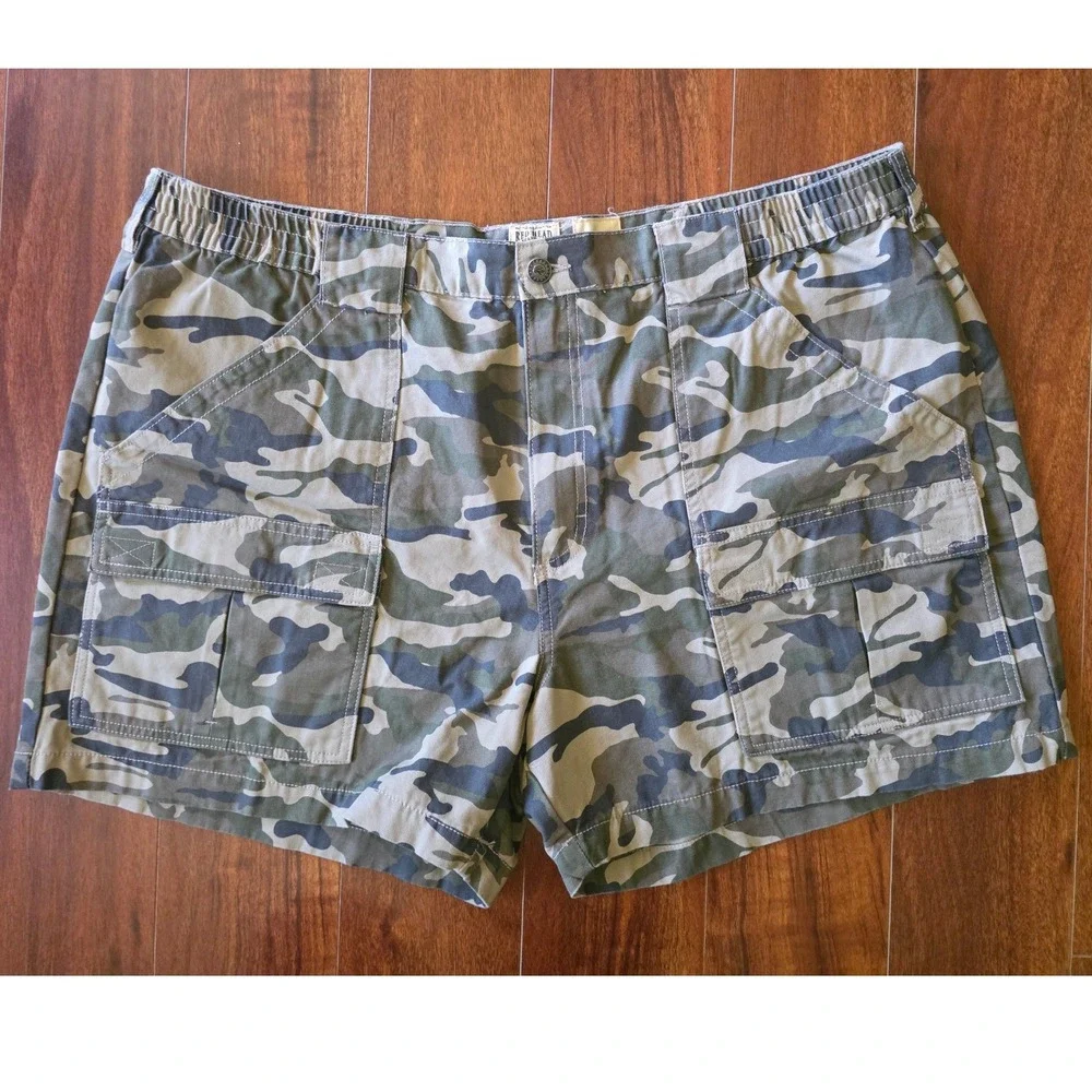 RedHead Brand Co Mens Camo Cargo Shorts Size 44 Grey Green Camouflage 2 Pack